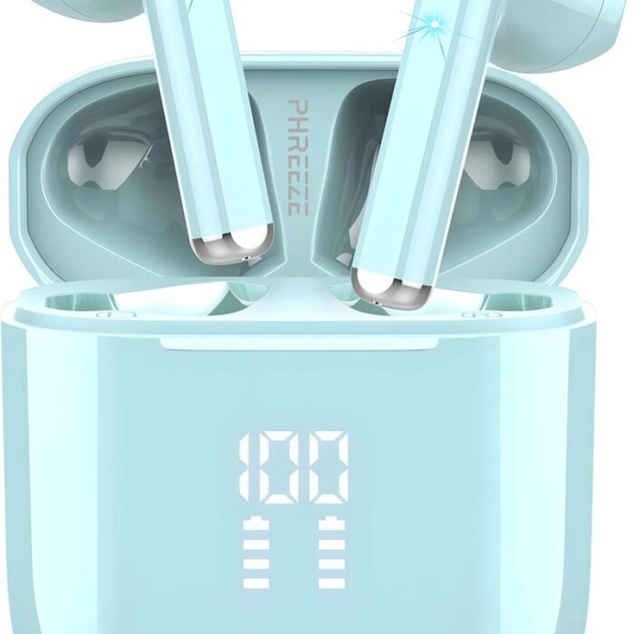 Draadloze Oortjes met LED Display - Bluetooth 5.3 - Blauw - Volledig Draadloos - Oordoppen met Microfoon - Oordopjes Bluetooth - Earbuds