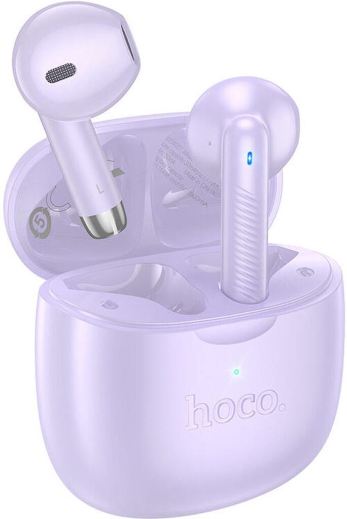 Hoco EW201 Draadloze Bluetooth Half In-Ear Oordoppen Paars