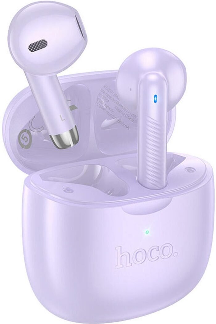 Hoco EW201 Draadloze Bluetooth Half In-Ear Oordoppen Paars