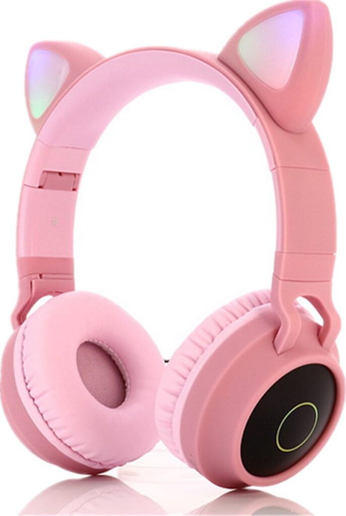 Mogi Products-Koptelefoon voor Kinderen-Met Led-Inklapbaar-Draadloze Koptelefoon-Kinder Hoofdtelefoon-Bluetooth-Microfoon