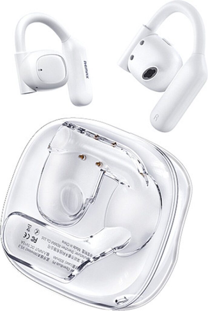 Remax Openbuds P5 - Bluetooth Oordopjes - Open Ear - Air Conduction Earbuds - Bluetooth versie 5.3 - 12 uur speeltijd - Wit