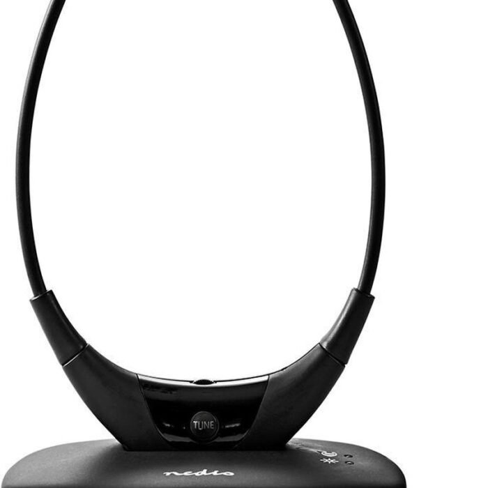 Nedis Draadloze TV-Koptelefoon - RF - In-Ear - Maximale batterijduur: 4.5 uur - 35 m - Digitale Audio - Laadstation - Balanscontrole - Zwart