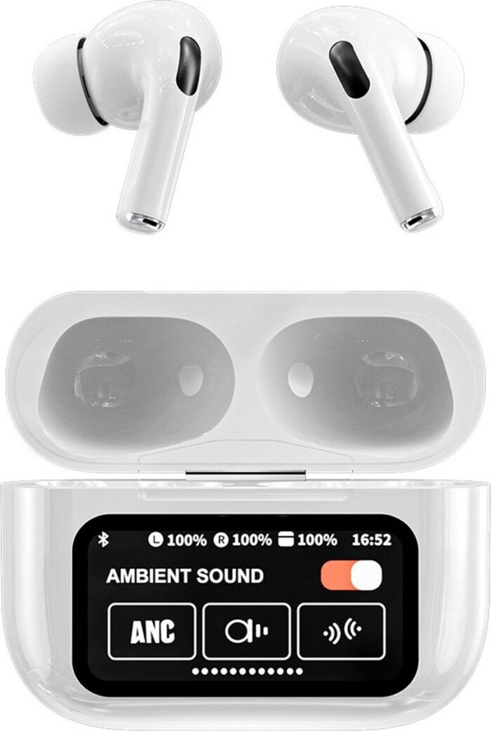 TechNow Draadloze Oordopjes met Active Noise Cancelling - Touchscreen Scherm - Oplaadcase - Extra Bass - Draadloze Oordopjes