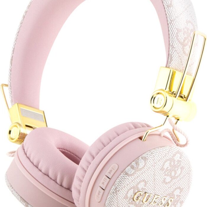 GUESS, Bluetooth-audiokoptelefoon Siri Compatibel IPX4 Gecertificeerd 4G Ontwerp, Roze