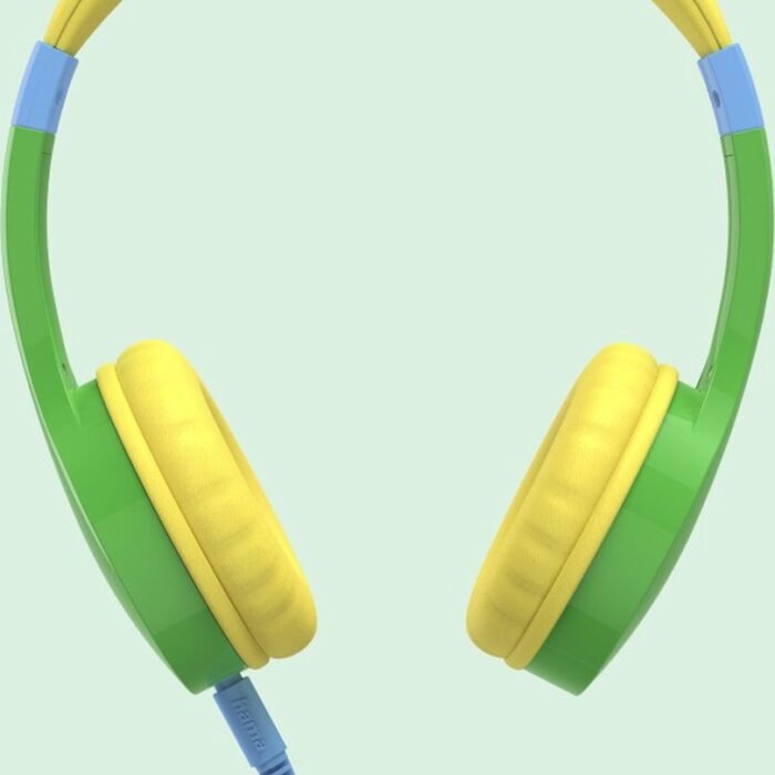 Hama Kids Guard - Kinder koptelefoon - Met Draad - Groen/Geel - Met Volume begrenzing