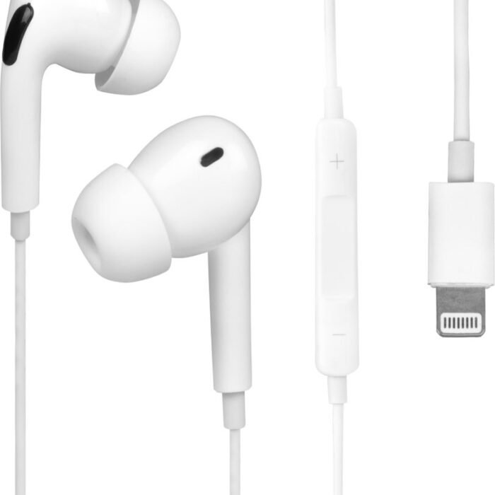 Nuvance Oortjes met Draad - Geschikt voor Lightning - Oordopjes met Draad - In-Ear Oortjes met Draad en Microfoon - Wit