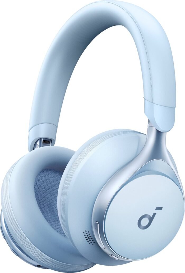 soundcore by Anker Space One Draadloze Over-ear Koptelefoon Blauw - Headphones - Active Noise Cancelling, Multipoint Connection, 55 uur accuduur, Bluetooth 5.3, LDAC, Hi-Res Certified