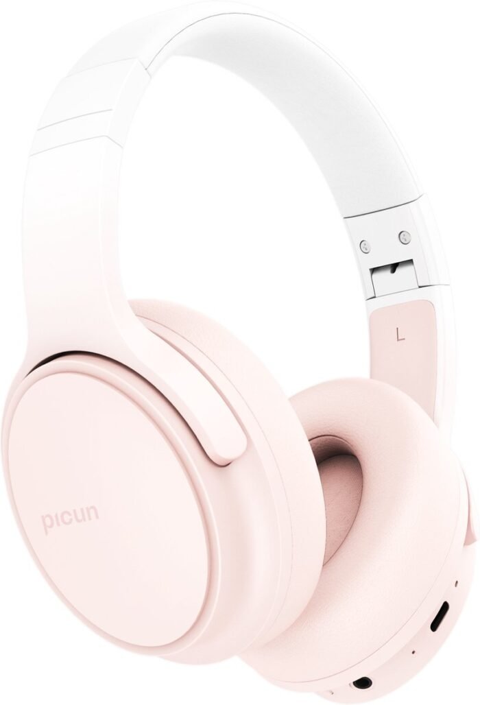 Picun queen - draadloze koptelefoon/hoofdtelefoon - touch controle – call pickup - Ingebouwde HD-microfoon – dual devices connected – roos