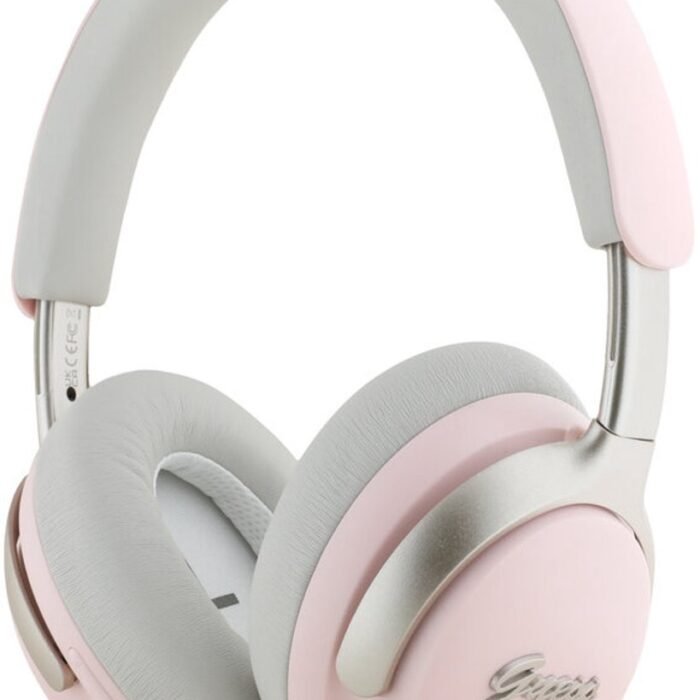 Guess - Bluetooth Headphone Koptelefoon Metal script - Roze