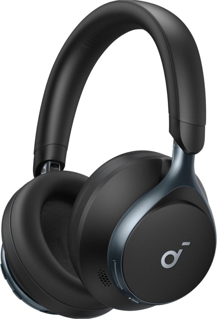 soundcore by Anker Space One Draadloze Over-ear Koptelefoon Zwart - Headphones - Active Noise Cancelling, Multipoint Connection, 55 uur accuduur, Bluetooth 5.3, LDAC, Hi-Res Certified