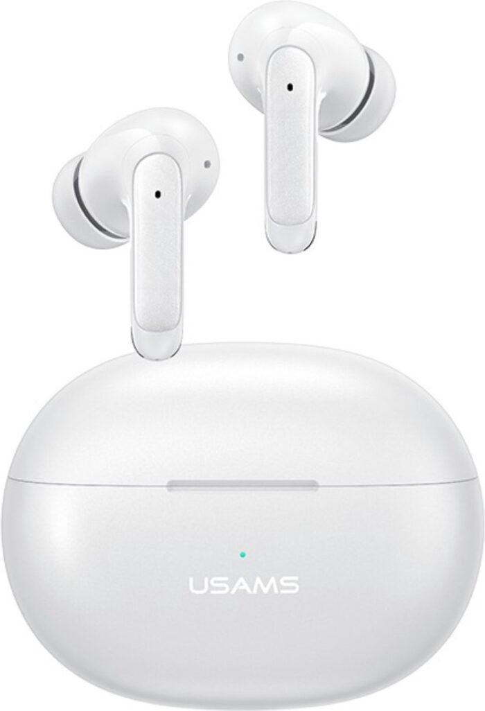 Usams - XD19 - Draadloze In Ear Bluetooth oordopje met ENC Noise concellation en Hifi geluids kwaliteit - Draadloze oortje Bluetooth - Sport oordopjes - bluetooth oordopjes - draadloze oordopjes - oortjes draadloos - in-ear oordopjes - wit