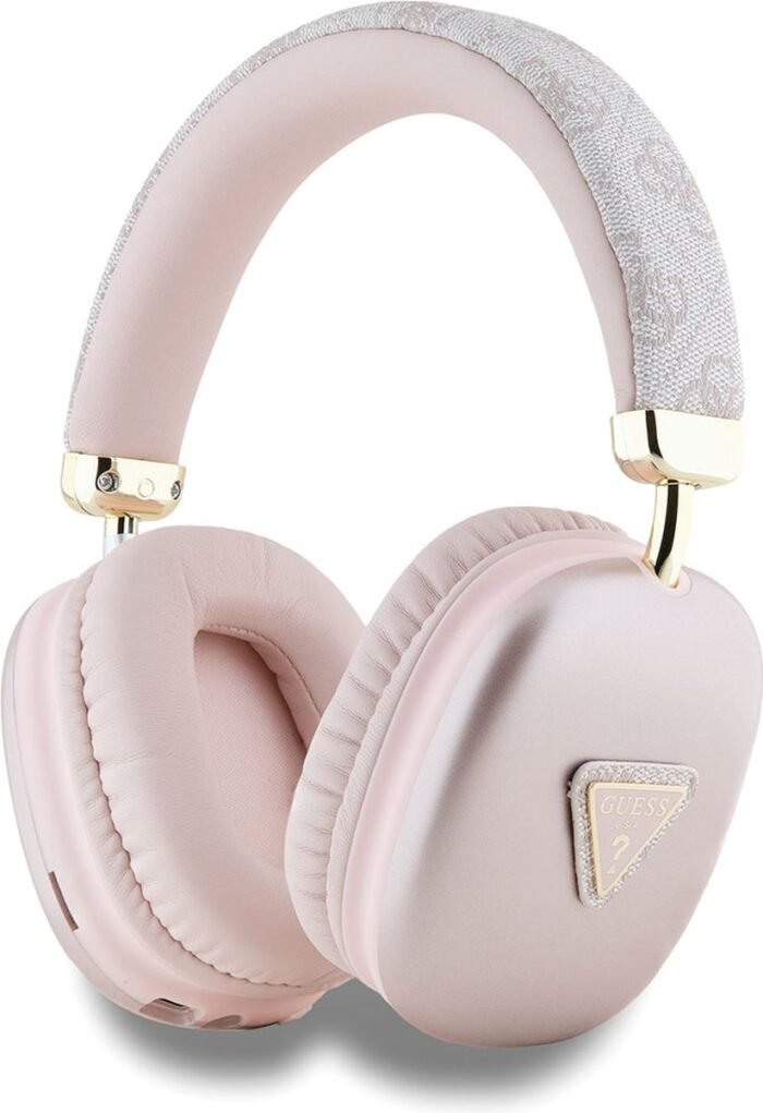 Guess 4G Triangle Bluetooth Stereo Over-Ear Koptelefoon - Roze