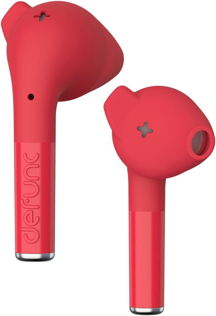 Defunc True Go Slim - Draadloze oordopjes - Bluetooth draadloze oortjes - Rood