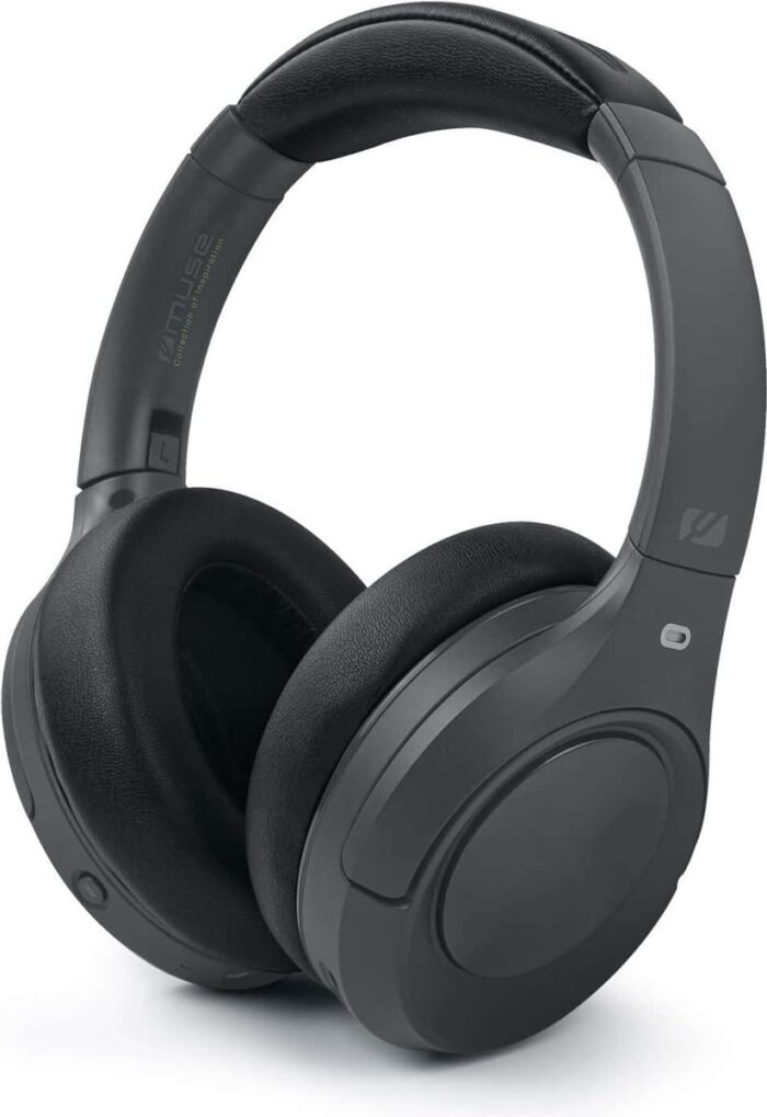 Muse M-295 ANC hoofdtelefoon/headset Hoofdtelefoons Draadloos Hoofdband USB Type-C Bluetooth Grijs
