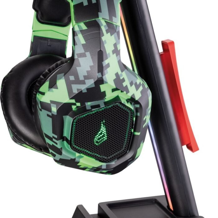 Vinson N1 Duo Gaming RGB Headset Stand Zwart