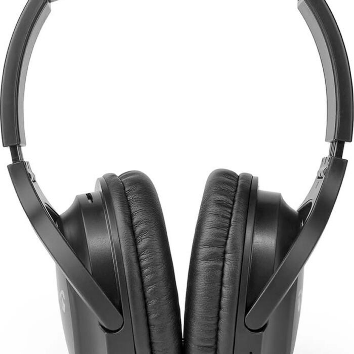 Nedis Draadloze Over-ear Koptelefoon - Maximale batterijduur: 20 uur - Ingebouwde microfoon - Drukbediening - Ondersteuning voor spraakbesturing - Volumebediening - Inclusief reiskoffer - Zwart