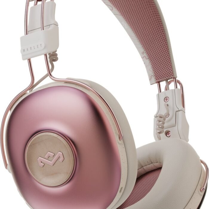 House of Marley Positive Vibration Frequency Bluetooth Koptelefoon - Hoofdtelefoon Draadloos - Overear Design - Met Microfoon - 34 uur batterij - Duurzaam - Roze