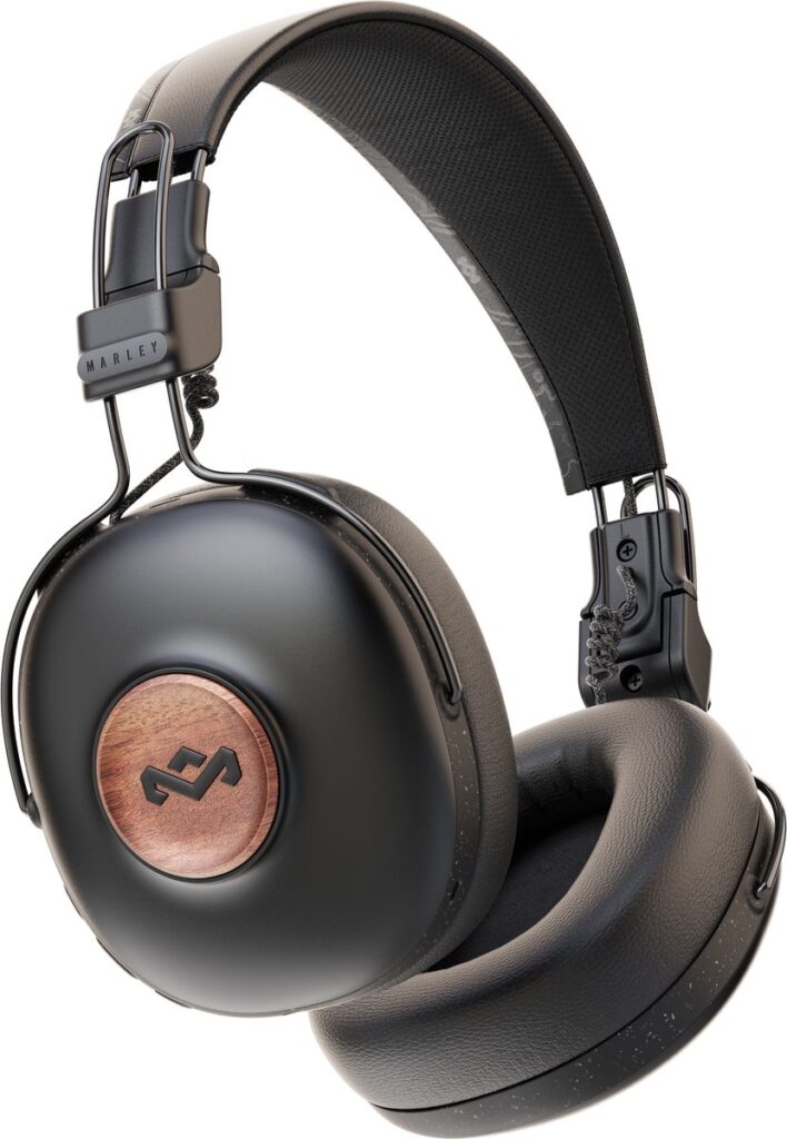 House of Marley Positive Vibration Frequency Bluetooth Koptelefoon - Hoofdtelefoon Draadloos - Overear Design - Met Microfoon - 34 uur batterij - Duurzaam - Zwart
