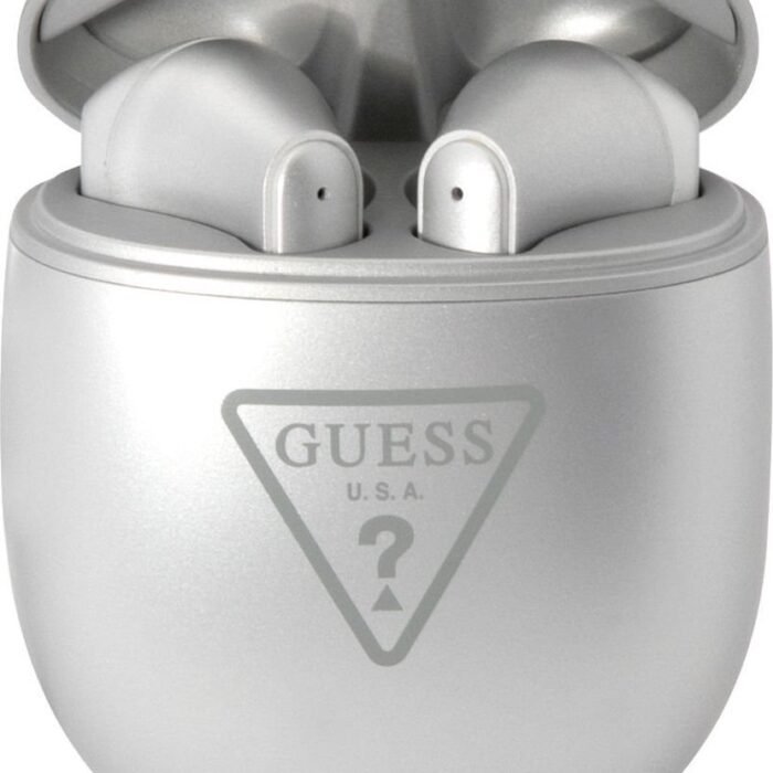 Guess True Wireless Triangle Logo - TWS Bluetooth In-ear Oordopjes - Zilver