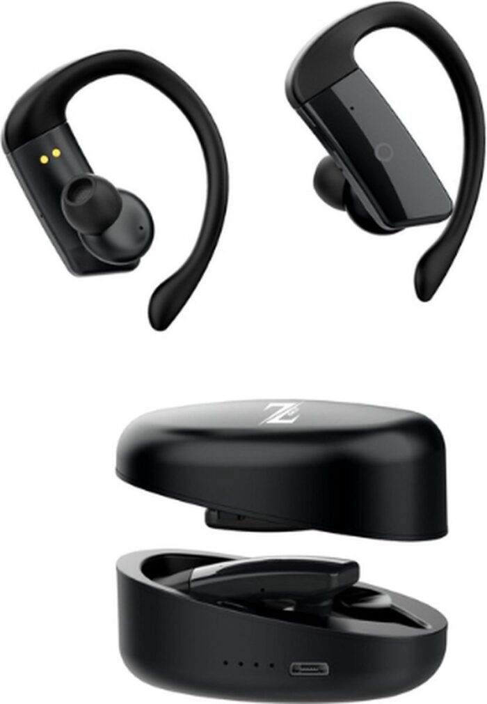 Zorix AirBudz X6 - Draadloze Sport Oordopjes - Actieve Noise Cancelling & Transparantie Mode - Bluetooth Oordopjes - Oortjes Draadloos - Comfortabel voor Gym, Hardlopen & Werk - Zwart -