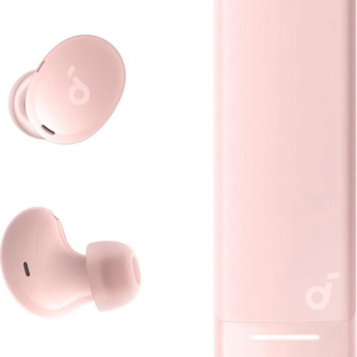 soundcore A30i NEW, noise cancelling oordopjes, lipstick-vormig ontwerp, klein, lichtgewicht comfort, helder geluid, 24 uur speeltijd, IP54, draadloze oordopjes, Bluetooth 5.4-L-Roze