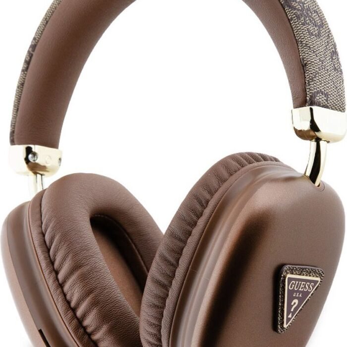 Guess 4G Triangle Bluetooth Stereo Over-Ear Koptelefoon - Bruin