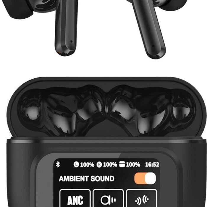 Xssive TWS16 Draadloze Oordopjes met Touch Display - Bluetooth 5.4 - Noise Cancelling - Geschikt voor Apple iPhone Oortjes Draadloos - Zwart