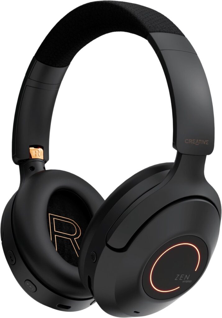 Creative Zen Hyrbid Pro Draadloze over-ear hoofdtelefoon met Bluetooth 5.3, geschikt voor Bluetooth LE-Audio (zwart)