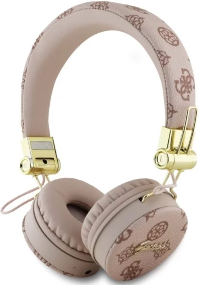Almas - Guess Wireless Headphones - Versie 5.3 - 32 Uur Playback Time - USB-C Aansluiting - Noise Cancelling - Roze