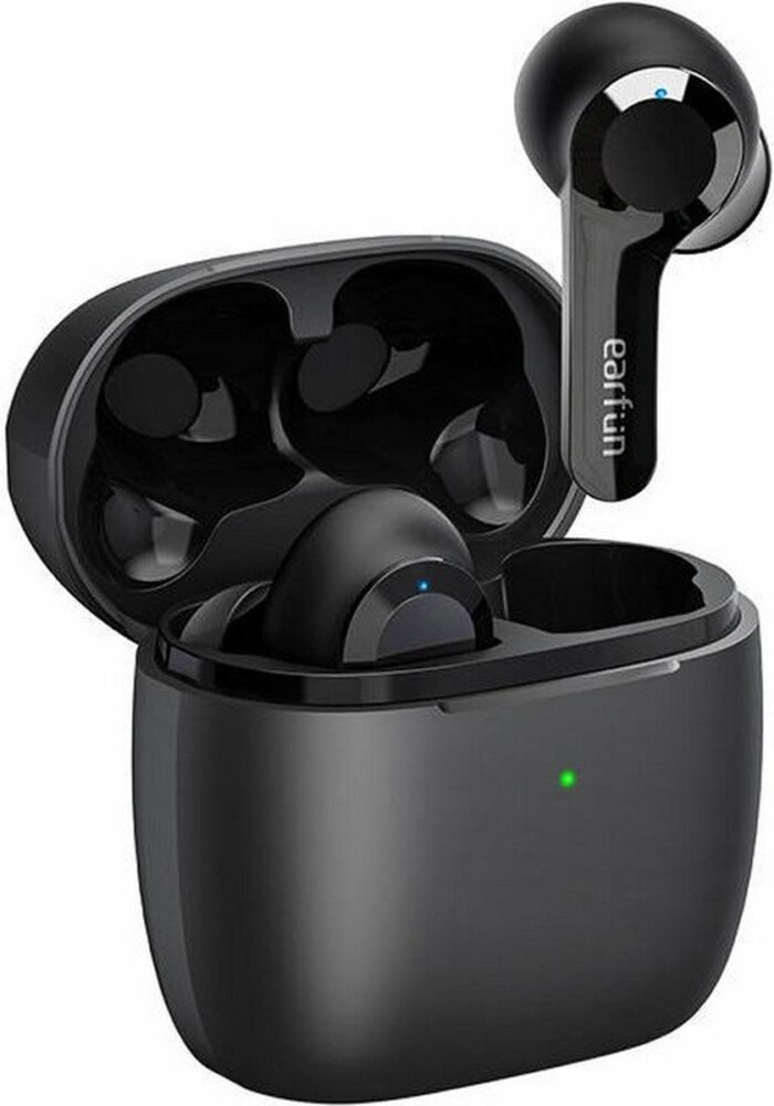EarFun Air Draadloze 5.0 oordopjes - In-ear - IPX7 waterproof - Draadloos opladen - Touch control - Zwart