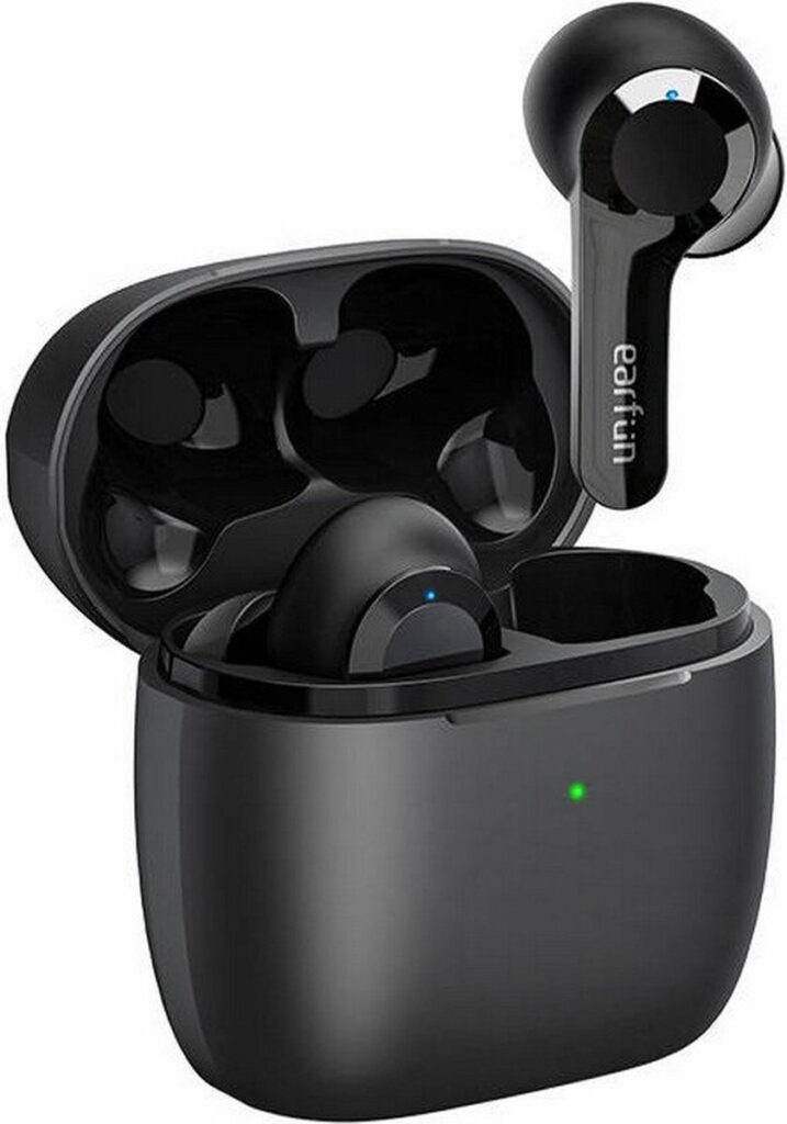 EarFun Air Draadloze 5.0 oordopjes - In-ear - IPX7 waterproof - Draadloos opladen - Touch control - Zwart