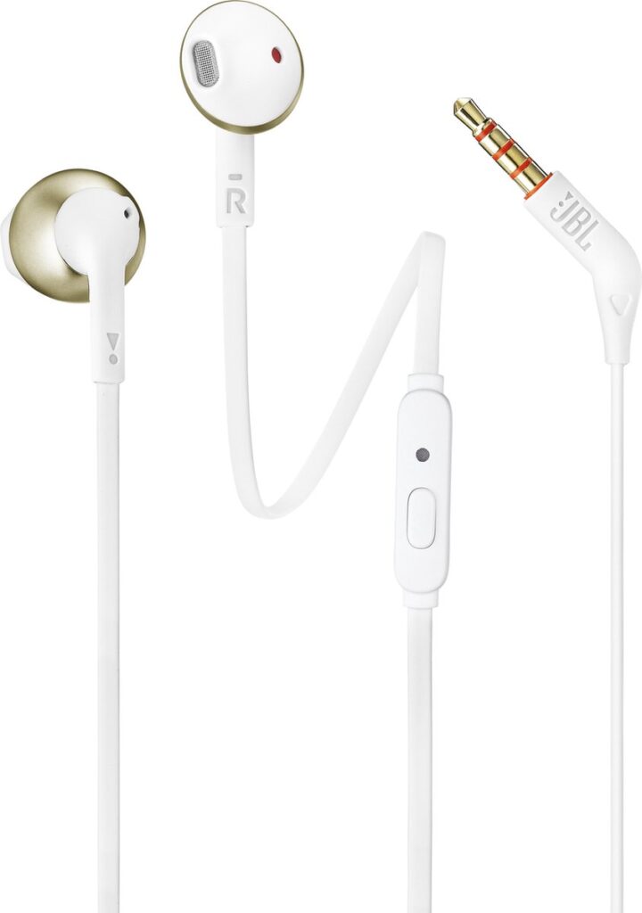 JBL T205 - In-ear oordopjes - Champagne goud