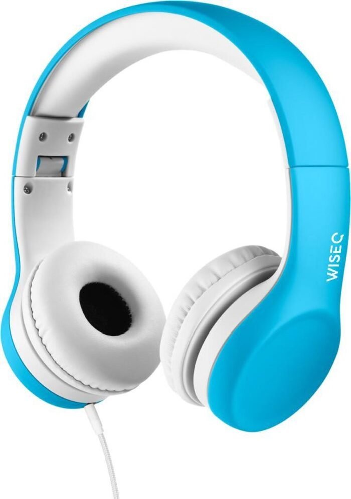 WiseQ Junior - Bedrade Kinderkoptelefoon - Hoofdtelefoon voor Kinderen van 3 tot 9 jaar - 85dB Volumegegrenzer - Bedraad - Blauw