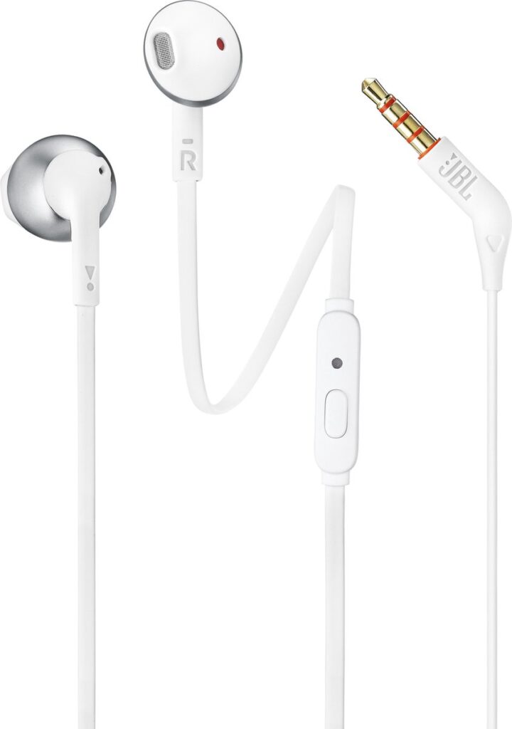 JBL T205 - In-ear oordopjes - Zilver