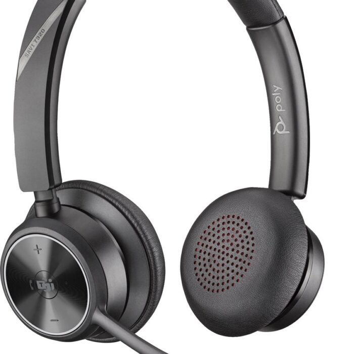 POLY Savi 7320 Office Headset Draadloos Handheld Kantoor/callcenter Zwart