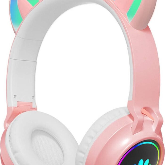 Kinder Koptelefoon-Draadloze Hoofdtelefoon-Bluetooth Koptelefoon Kinderen Met Kattenoortjes-Kinder Hoofdtelefoon Over Ear
