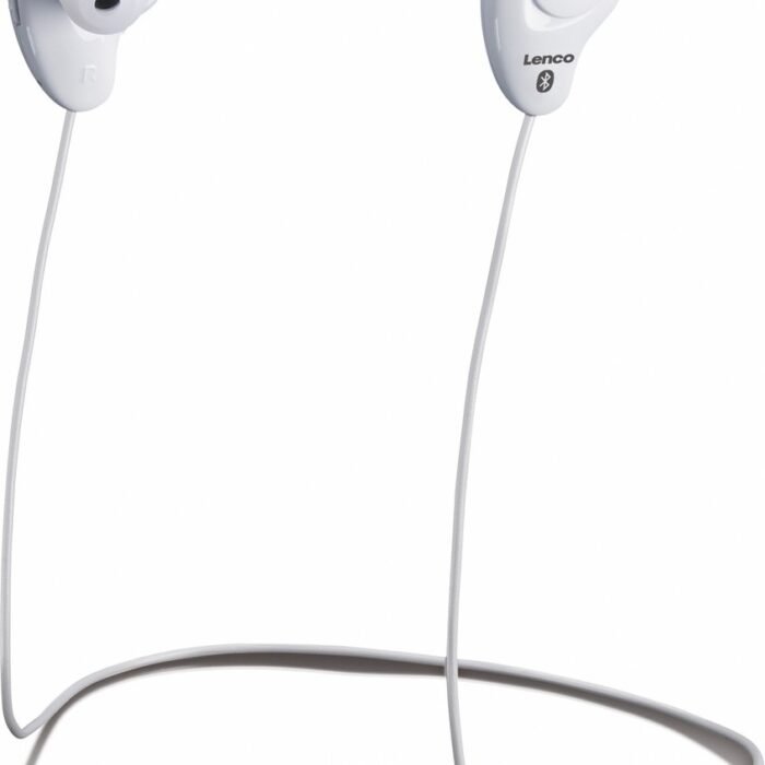 Lenco EPB-015WH - Draadloze in-ear oordopjes met ingebouwde microfoon - Wit
