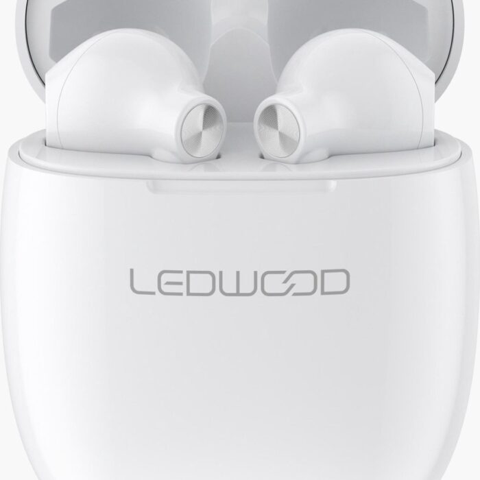 LEDWOOD LD-T16-TWS-WHI - EXPLORER T16 TWS in-ear earphones met lange afspeeltijd, wit