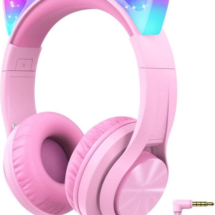ApexArte® Koptelefoon Kinderen met Draad - Gaming Headset - Roze