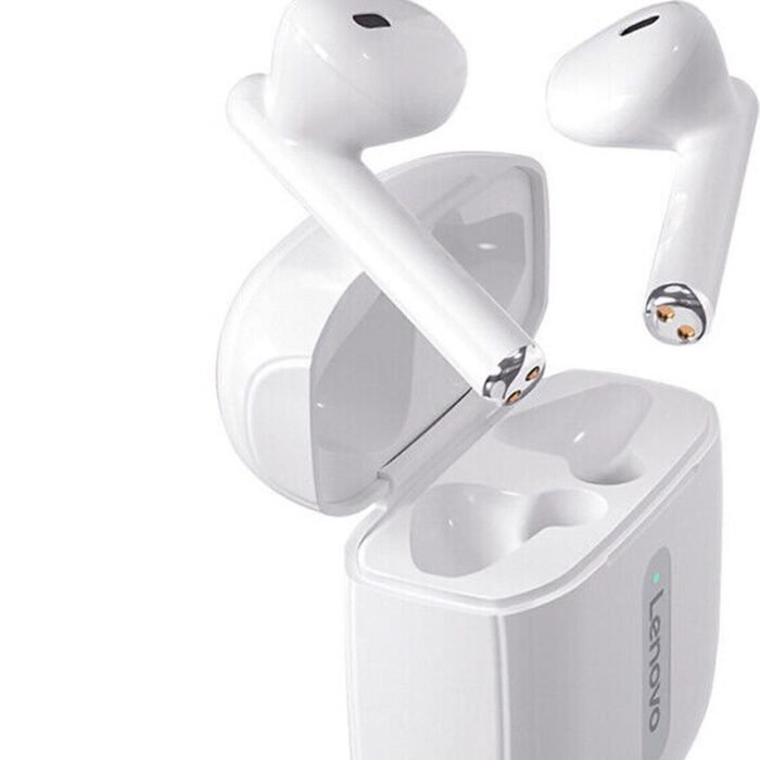 Lenovo XT83 - Draadloze Bluetooth-Oordopjes Met oplaaddoos en LED-ademlicht - Ondersteuning voor Touch & Game / muziekmodus (Wit)