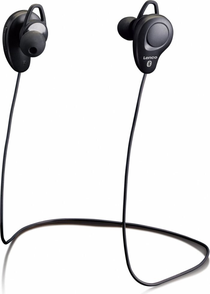 Lenco EPB-015BK - Draadloze in-ear oordopjes met ingebouwde microfoon - Zwart