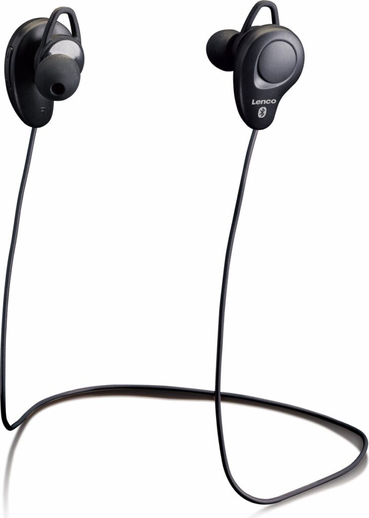 Lenco EPB-015BK - Draadloze in-ear oordopjes met ingebouwde microfoon - Zwart