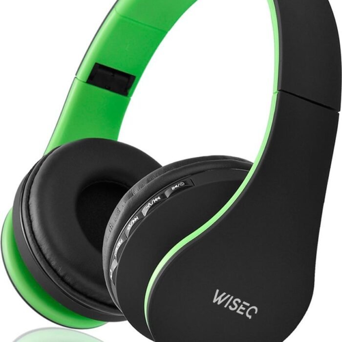 WiseQ Draadloze Koptelefoon Voor Kinderen - Bluetooth 5.0 - Groen - Over Ear - Kinderkoptelefoon