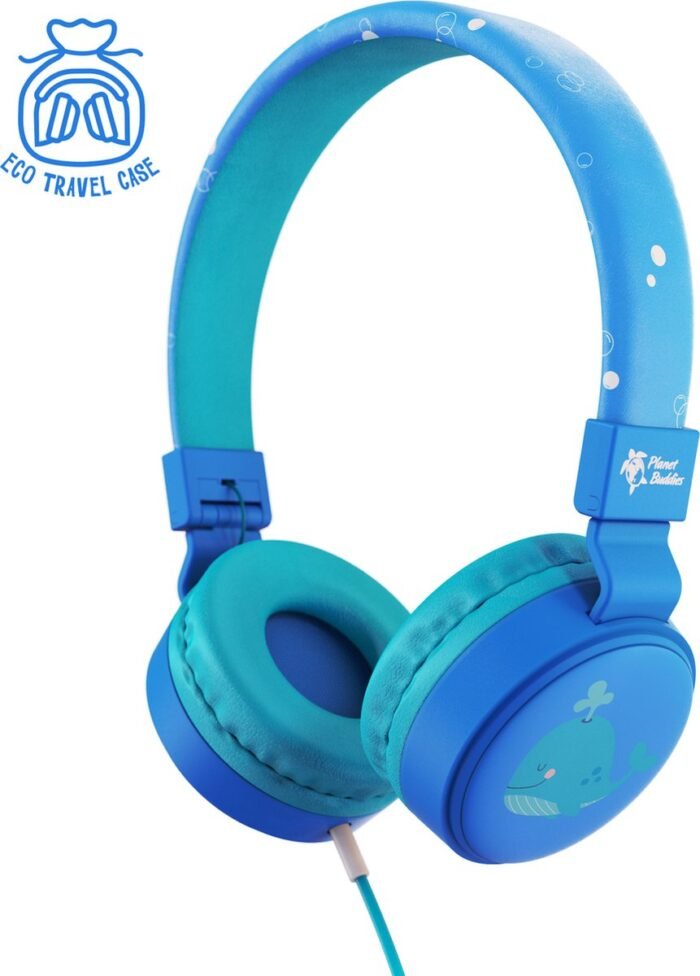 Planet Buddies Walvis - Koptelefoon - Kinderen - Blauw