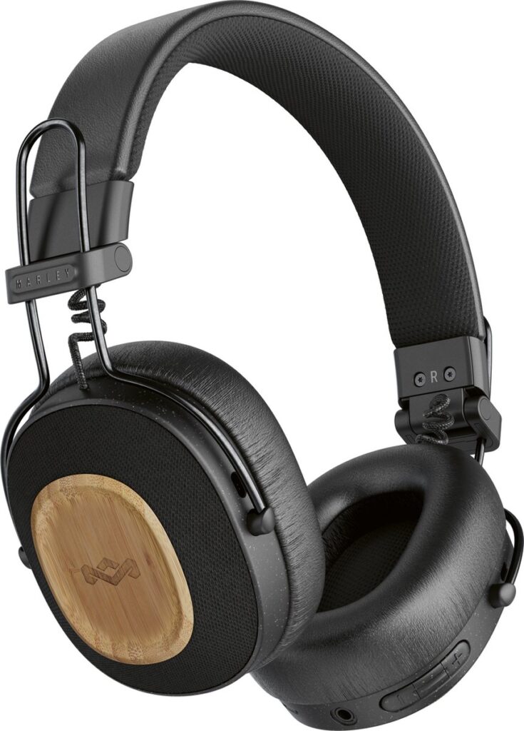 House of Marley Positive Vibration Riddim Bluetooth Koptelefoon - Hoofdtelefoon met Kabel - Draadloos - Met Microfoon - 50 uur batterij - Quickcharge - Signature Black