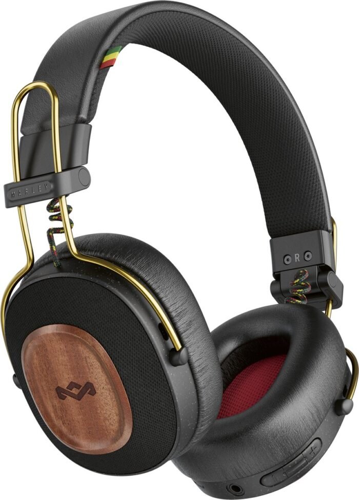House of Marley Positive Vibration Riddim Bluetooth Koptelefoon - Hoofdtelefoon met Kabel - Draadloos - Met Microfoon - 50 uur batterij - Quickcharge - Rasta