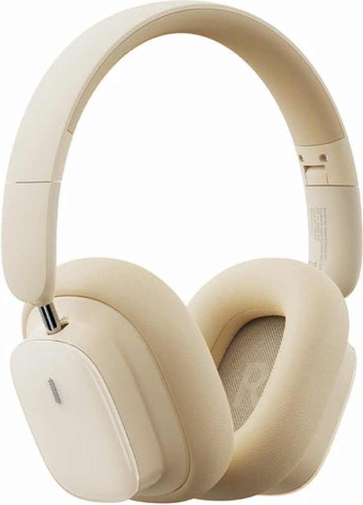 Baseus Bowie H1i Noise Cancelling Draadloze Koptelefoon ANC Beige
