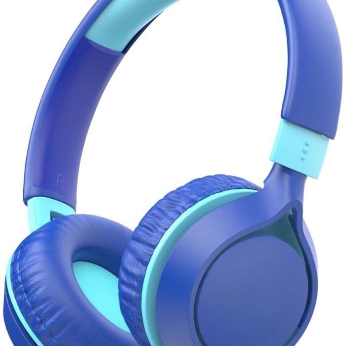 StayPowered Kinderkoptelefoon - Veilig en Comfortabel Luisteren - 85 dB Volume Begrenzer - HD Stereo Geluid - Lichtgewicht & Opvouwbaar - Verstelbare Hoofdband - Brede Compatibiliteit - Zacht & Duurzaam - Blauw - Levering Sneller dan Aangegeven!