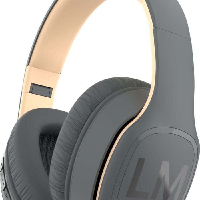 Louise&Mann Symphony Draadloze Over-Ear Koptelefoon - Bluetooth - met Microfoon - incl. Carry Case - Asphalt Grijs