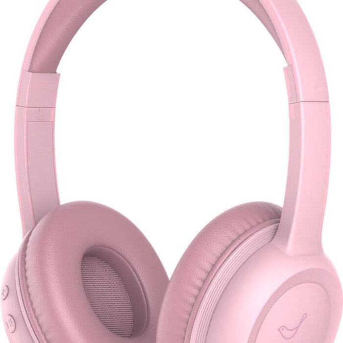 ATouch Kinderkoptelefoon Lite-X – Volumebegrenzing - Koptelefoon kinderen – Microfoon – Bluetooth koptelefoon – Duurzaam – Roze